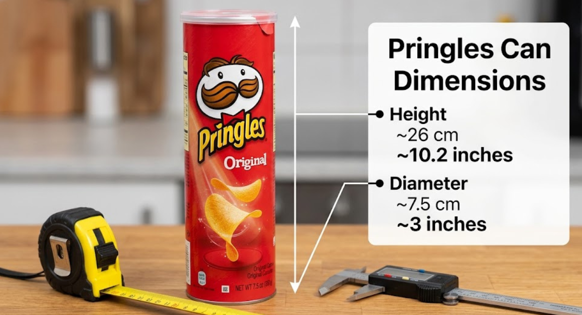 What Are the Standard Pringles Can Dimensions?